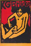 Ernst Ludwig Kirchner KG Brucke (Ausstellungsplakat der Galerie Arnold in Dresden) France oil painting artist